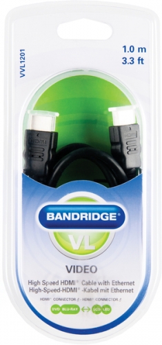 Кабель BANDRIDGE ValueLine VVL1201 HDMI Cable 1m