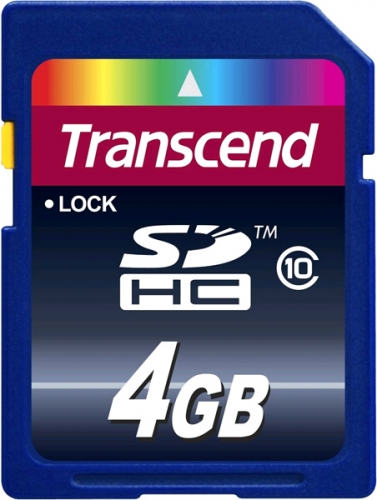 TRANSCEND SDHC 4 GB (Класс 10)