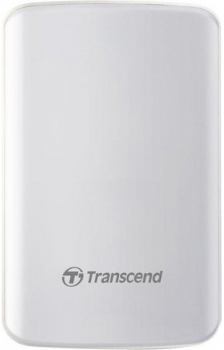 Внешний жесткий диск TRANSCEND 1TB TS1TSJ25D3W HDD, SJ2.5, USB 3.0 Белый