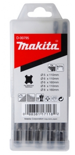Комплект буров Makita SDS-Plus 5 шт. D-00795