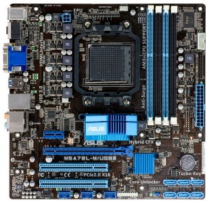 Матер.плата ASUS sAM3+ AMD 760G(780L)+SB710 M5A78L-M/USB3