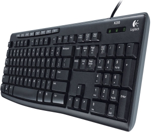 Клавиатура LOGITECH Keyboard K200 Черный