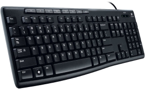 Клавиатура LOGITECH Keyboard K200 Черный
