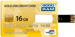 флеш-драйв GOODRAM CREDIT CARD 16 GB Золото