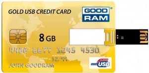 флеш-драйв GOODRAM CREDIT CARD 8 GB Золото