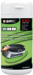 Чистящее средство EMTEC  Чистящие салфетки Office Clean Wipes Tube 100pcs