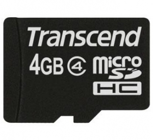 TRANSCEND microSDHC 4 GB Class 4 без адаптера