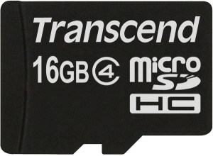 TRANSCEND microSDHC 16 GB Class 4 без адаптера