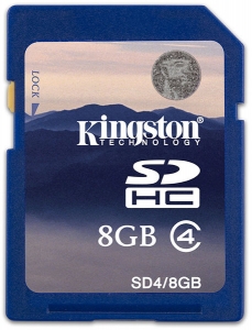 KINGSTON SDHC 8 GB (CLASS 4)