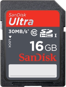SANDISK SDHC Ultra 16GB Class 10