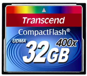 TRANSCEND Compact Flash 32 GB (400X)