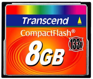 TRANSCEND Compact Flash 8 GB (133X) NEW