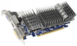Видеокарта ASUS 1Gb DDR3 64Bit EN210 SILENT/DI/1GD3/V2(LP) PCI-E
