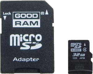 GOODRAM microSDHC 32GB Class 4 + adapter
