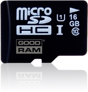 GOODRAM microSDHC 16GB Class 10 UHS I + adapter