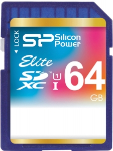 SILICON POWER SDXC 64GB Class 10 UHS-I Elite