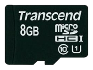 TRANSCEND microSDHC 8GB Class 10 UHS-I PremiumX300 с адаптером