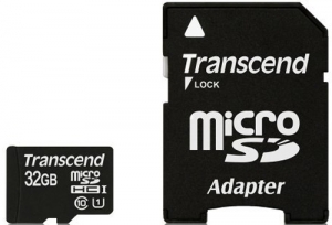 TRANSCEND microSDHC 32GB Class 10 UHS-I PremiumX300 c адаптером