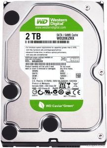 Жесткий диск WD 2Tb 5400-7200rpm 64Mb SATAIII WD20EZRX