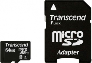 TRANSCEND microSDXC 64GB Class 10 UHS-I PremiumX300 c адаптером