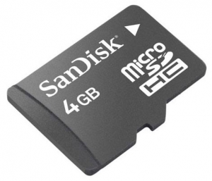 SANDISK microSDHC 4GB Class 4 + SD адаптер