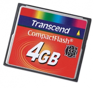 TRANSCEND Compact Flash 4 GB (133X) NEW