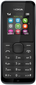 Мобильный телефон NOKIA 105 (черный)
