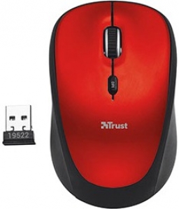 TRUST Yvi Wireless Mini Mouse red