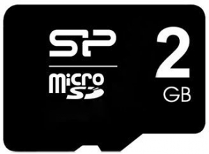 SILICON POWER microSD 2GB card без адаптера