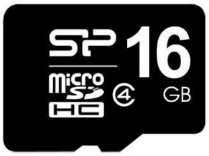 SILICON POWER microSDHC 16 GB card Class 4 без адаптера