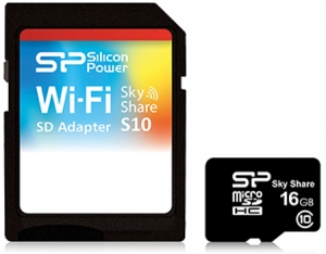 SILICON POWER SkyShare SDHC 16GB Class 10 Wi-Fi