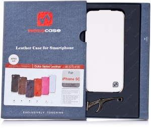 Чехол для сматф. HOCO iPhone 5C - Duke flip case HI-L039 (White)