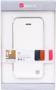 Чехол для сматф. HOCO iPhone 5C - Crystal series HI-L038 (White)