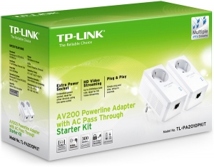 TP-Link TL-PA2010PKIT Комплект сетевых Ethernet адаптеров с доп.розеткой