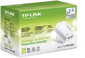 TP-Link TL-WPA4220 Адаптер Powerline AV500 Wi-Fi расширение зоны покр
