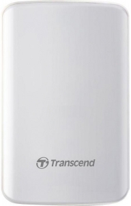 Внешний жесткий диск TRANSCEND 1TB TS1TSJ25D3W HDD, SJ2.5, USB 3.0 Белый