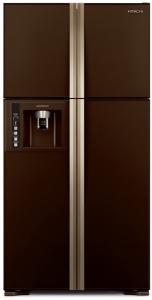 Холодильник HITACHI R-W720FPUC1X стекляно-коричневй