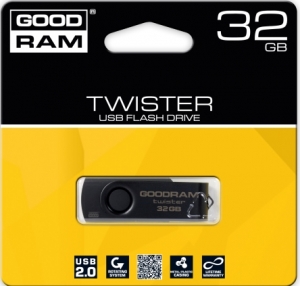 флеш-драйв GOODRAM TWISTER 32 GB RETAIL 9 черная крышка