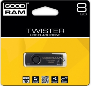 флеш-драйв GOODRAM TWISTER 8 GB RETAIL 9 черная крышка