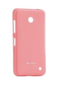 Чехол для сматф. MELKCO Nokia Lumia 630 Poly Jacket TPU Розовый