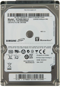 Жесткий диск SEAGATE (SAMSUNG) для ноутбука 500GB 5400rpm 8MB SATAIII