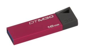 флеш-драйв KINGSTON DTM30 Mini 16GB USB 3.0 рубиновый