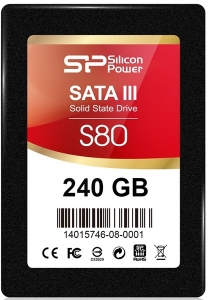 SSD накопитель SILICON POWER S80 240Gb SATAIII (SP240GBSS3S80S25)