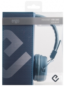 Наушники ERGO VM-360 сине-серый