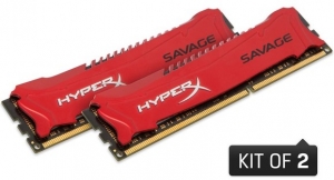 ОЗУ KINGSTON HyperX OC KIT DDR3 2x8Gb 1866Mhz CL9 Savage Red