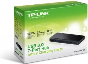 TP-Link UH720 7-портовый концентратор USB 3.0 +2 порта ЗУ