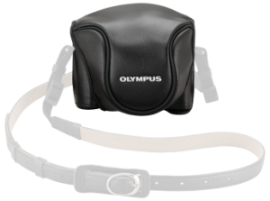 OLYMPUS CSCH-118 Черный кожаный чехол для Stylus 1