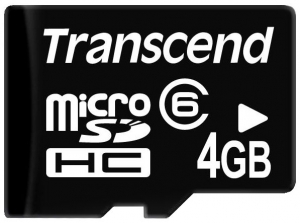 TRANSCEND microSDHC 4 GB Class 6 без адаптера