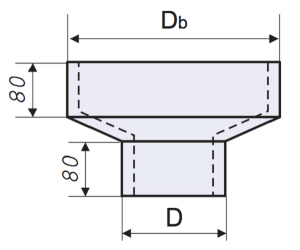 Переход (толщина - 0,6 мм., диаметр - 220 мм.)