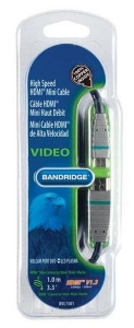 Кабель BANDRIDGE BLUE BVL1502 HDMI Mini Cable 2m